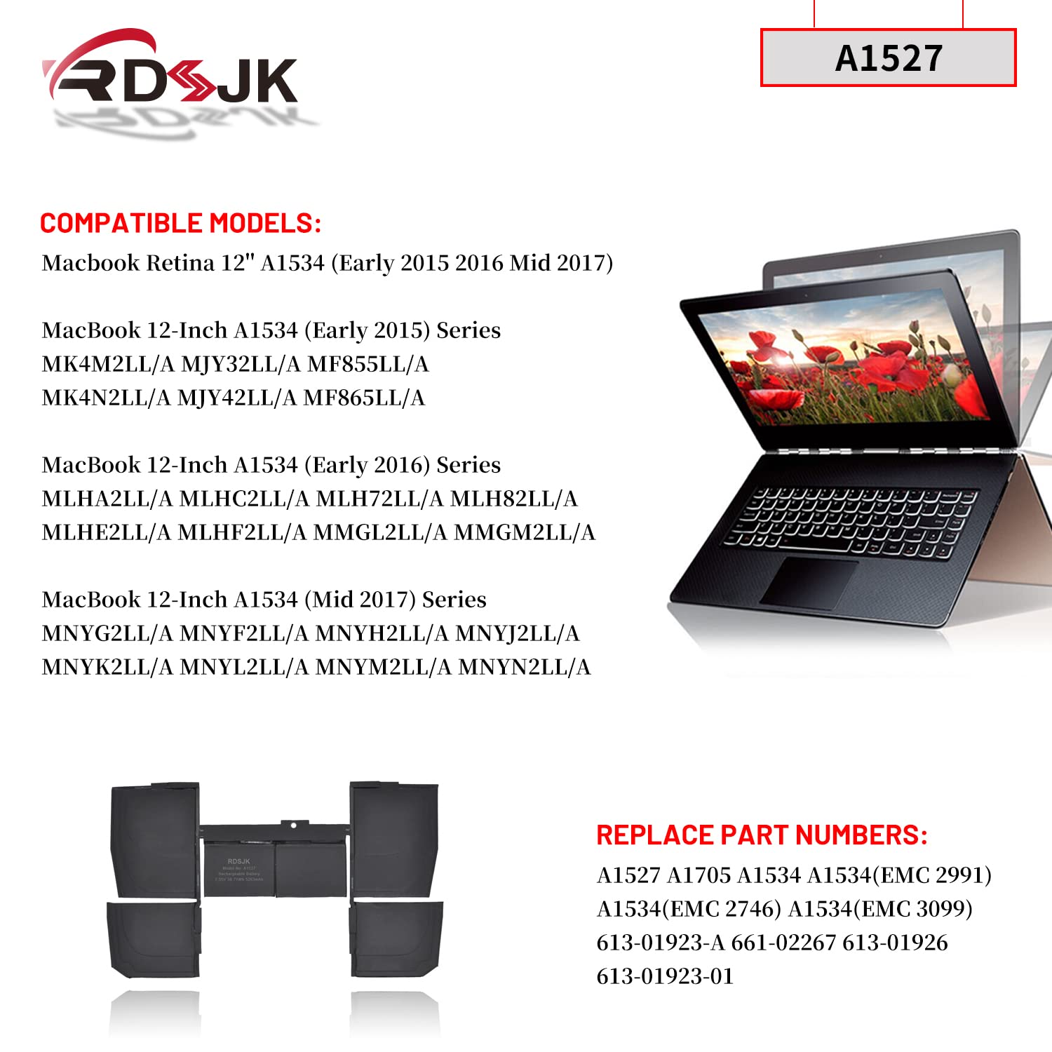 Amazon.com: A1527 A1705 Laptop Battery for MacBook Retina 12