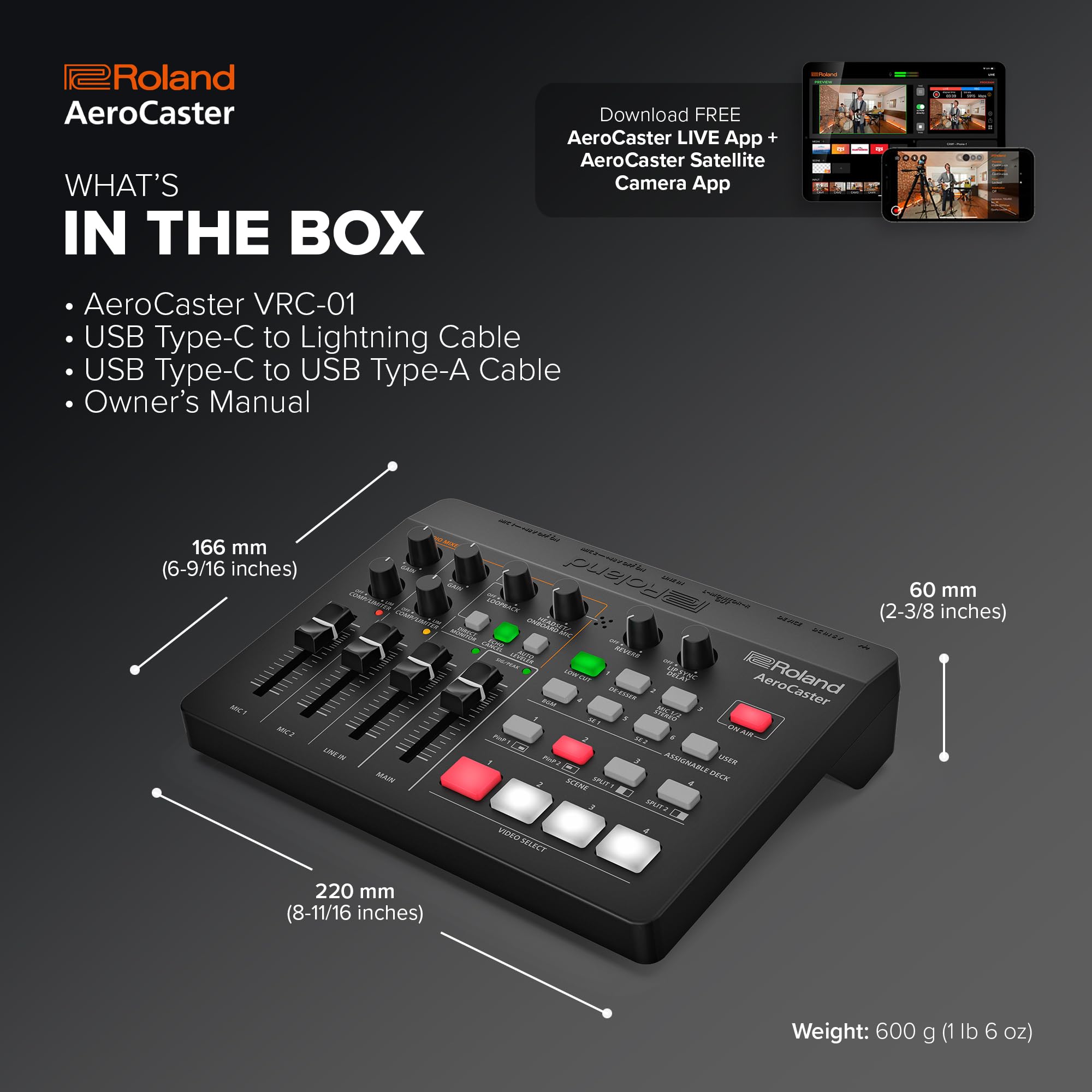 Roland AeroCaster | Portable Livestreaming System | Powerful