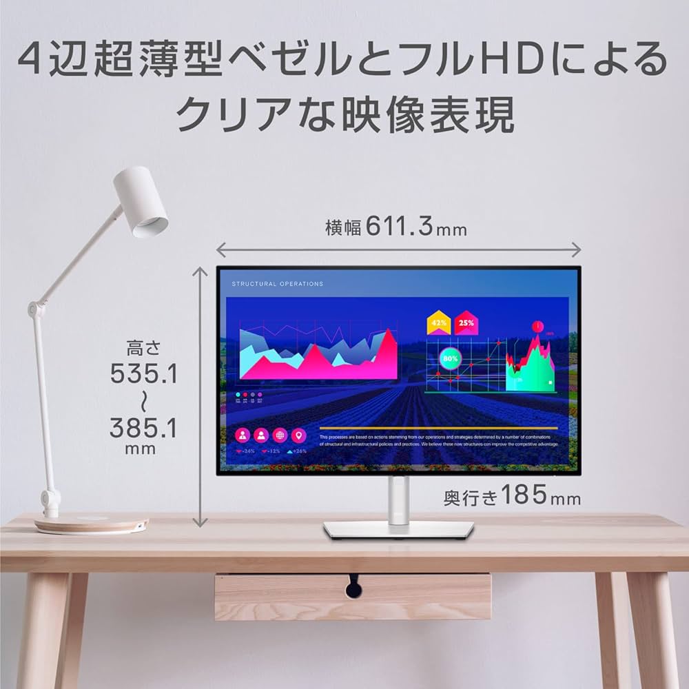 Amazon.co.jp: Dell U2722D 27インチ モニター (3年間無輝点交換保証