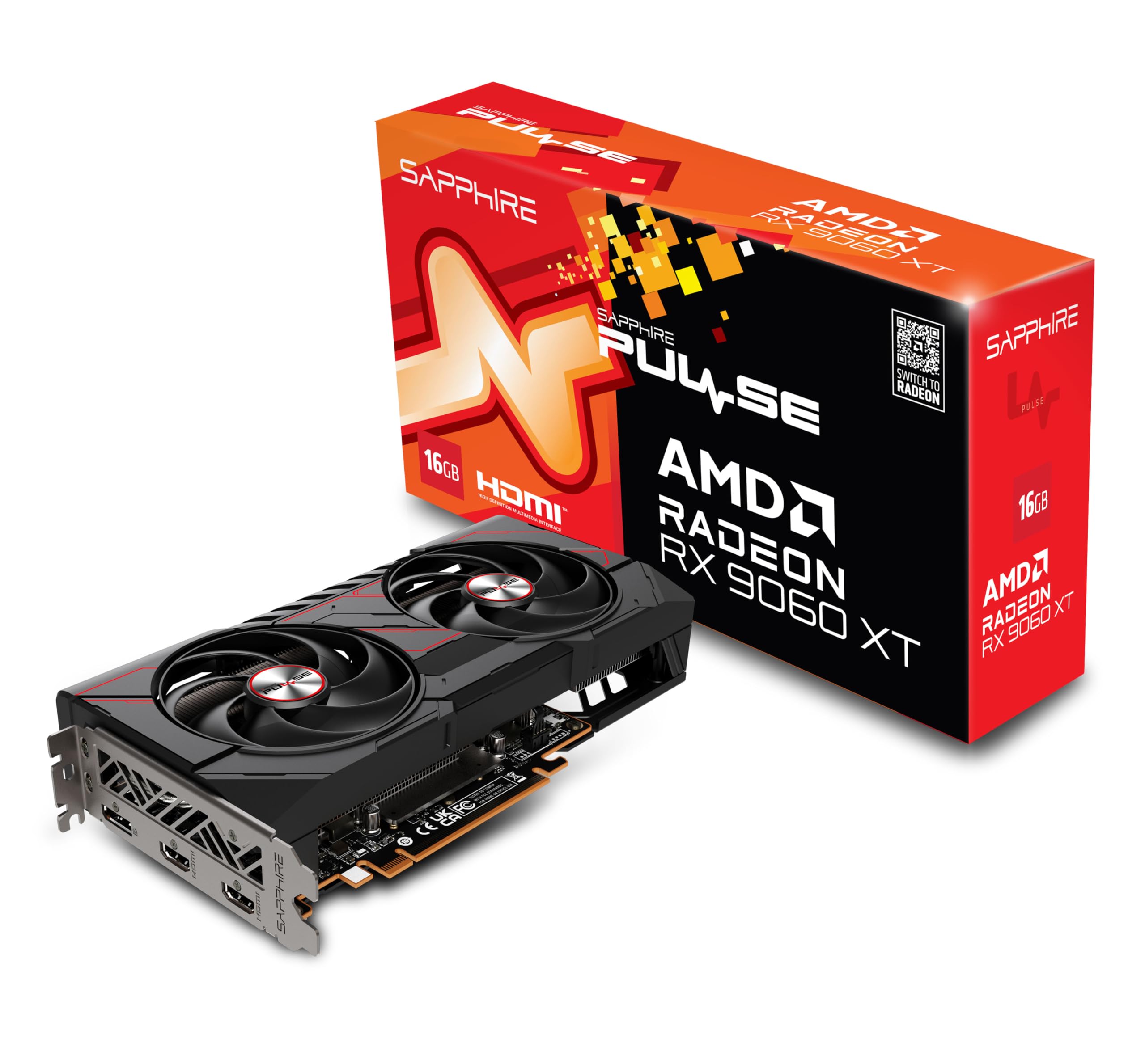 Sapphire technology Pulse AMD Radeon RX 9060 XT Gaming OC, 16GB
