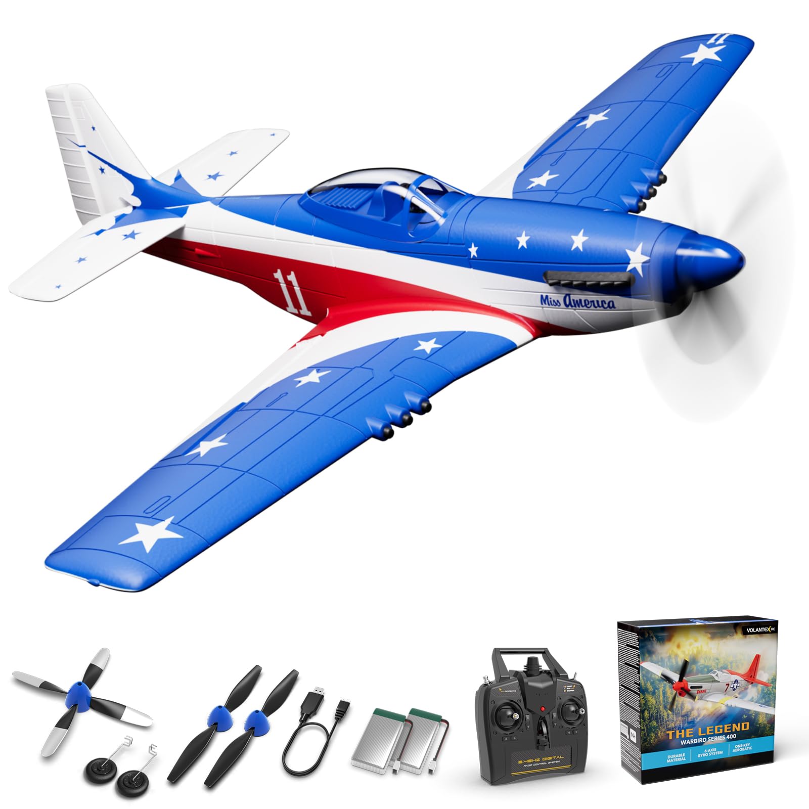 Amazon.com: VOLANTEXRC RC Plane, 4 Channel Remote Control Airplane