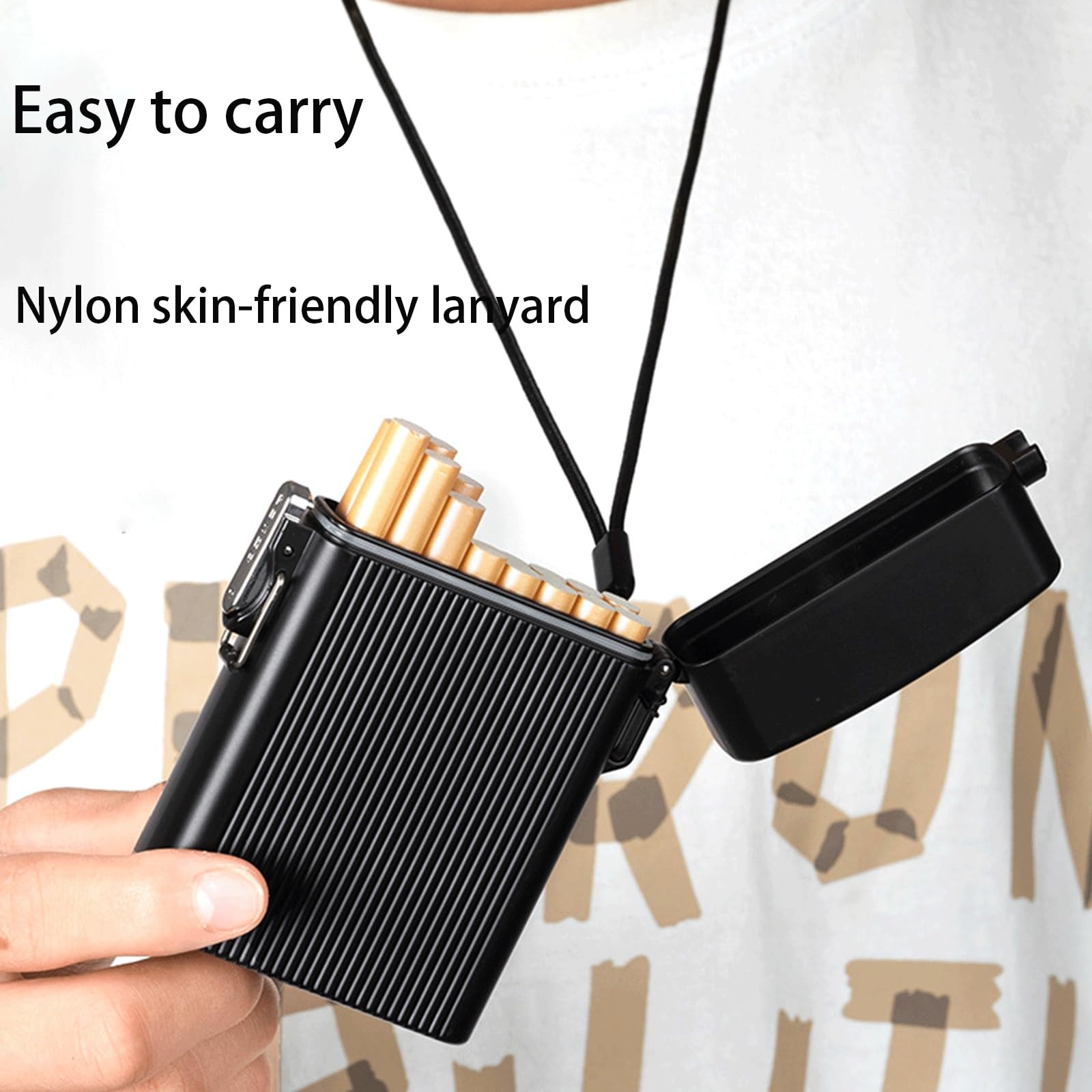 Amazon.co.jp: ライター付きタバコケース ライター付きシガレット