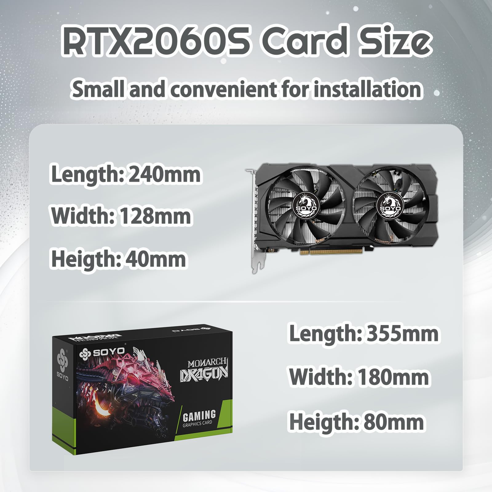 Amazon | SOYO NVIDIA Geforce RTX2060 スーパーグラフィックスカード