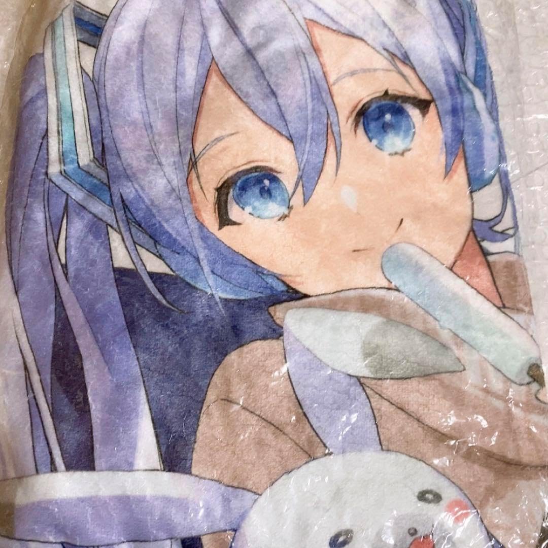 初音ミク 雪ミクのなりきり！からあげクンブランケット ② 雪ミク