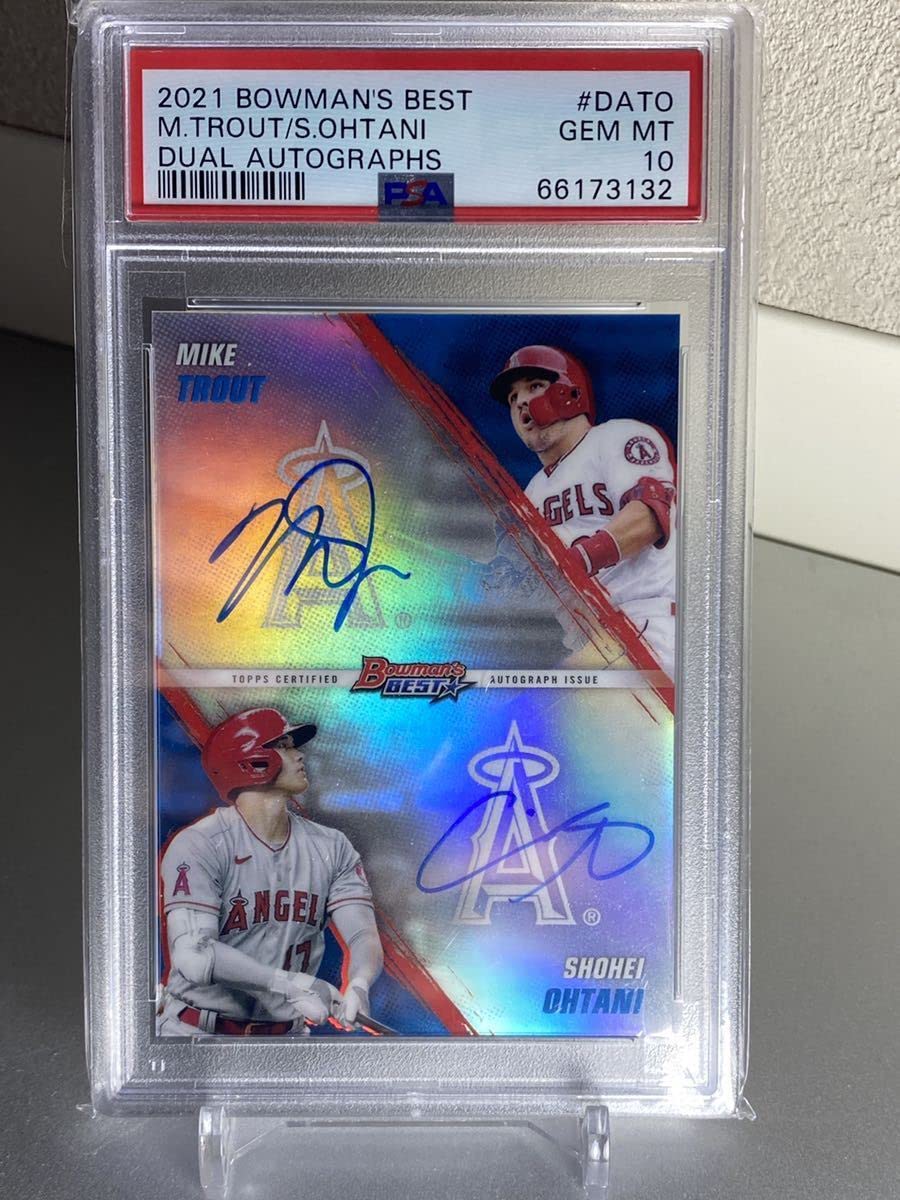 Amazon.co.jp: 【PSA10!】大谷翔平 トラウト 2021 Bowman's Best Dual