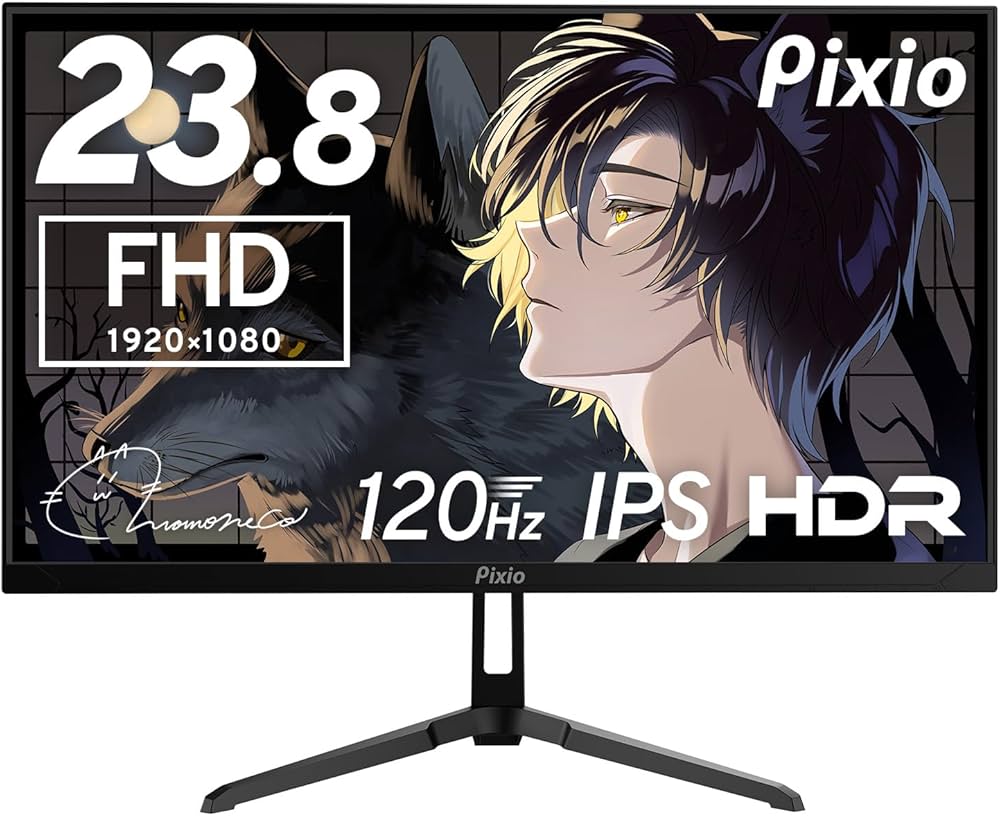 Amazon.co.jp: Pixio PX246 Wave ゲーミングモニター 23.8インチ 黒