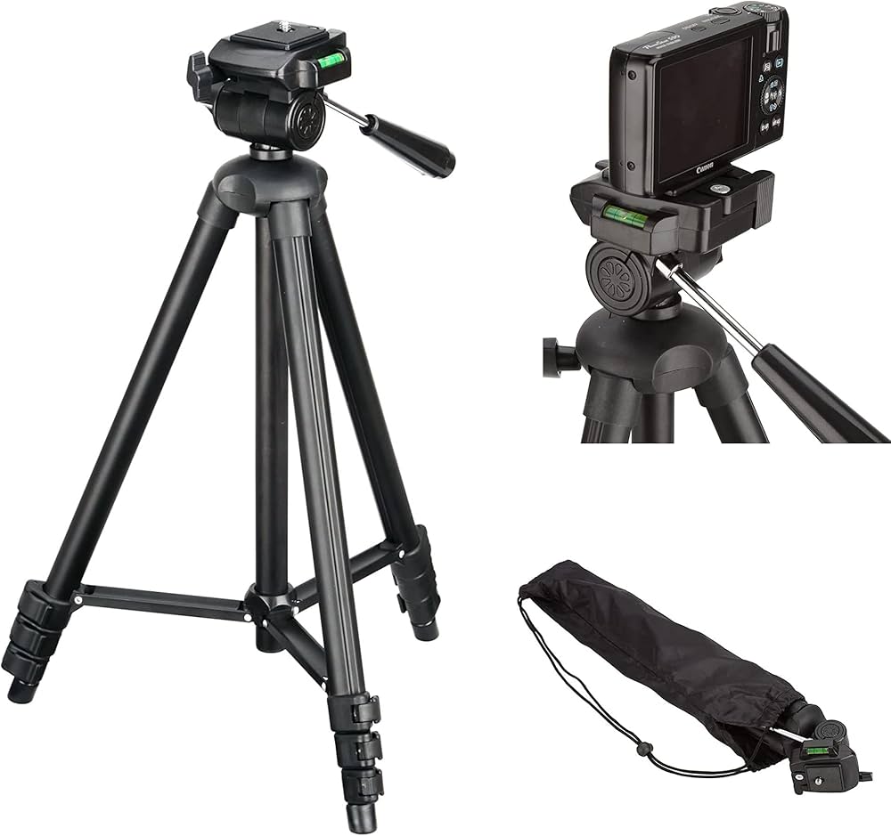 Amazon | ハクバ HAKUBA アルミ三脚 4段 W-312 ブラック エディション2