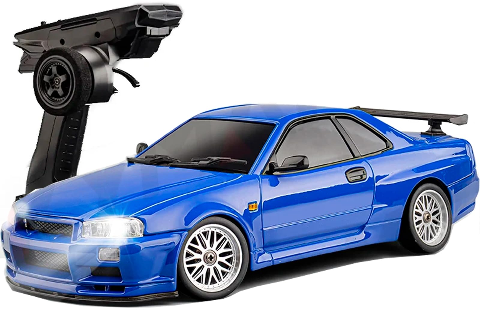 Amazon.com: FLYCOLOR LD1899 1/18 RC Drift Car GTR R34 2.4GHz RWD