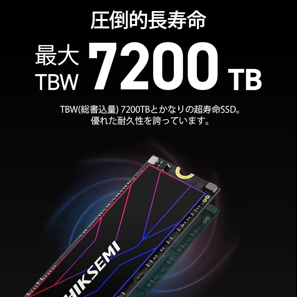 Amazon | HIKSEMI 4TB NVMe SSD PCIe Gen4×4 最大読込: 7,450MB/s 最大