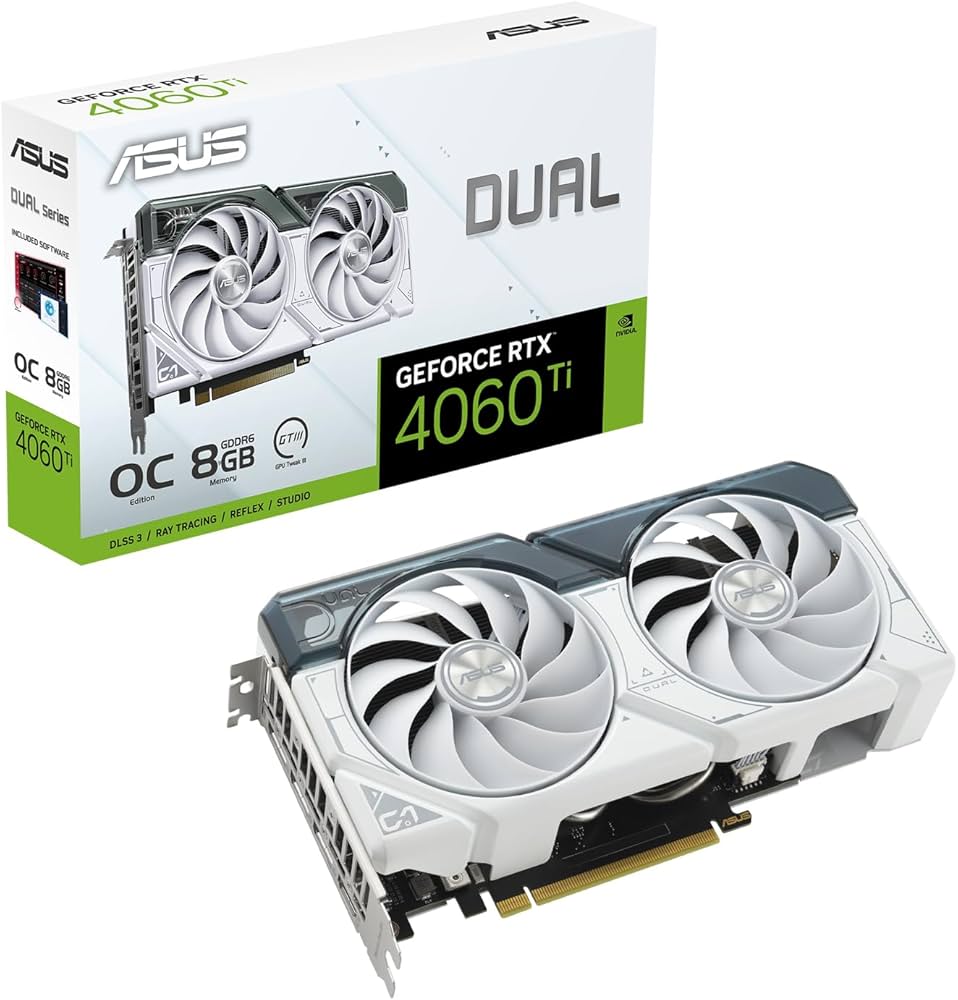 Amazon | ASUS Dual GeForce RTX™ 4060 Ti White OC Edition 8GB GDDR6