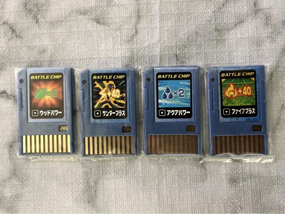 Amazon.co.jp: 激レア バトルチップ 4枚 ロックマンエグゼ 4 4.5