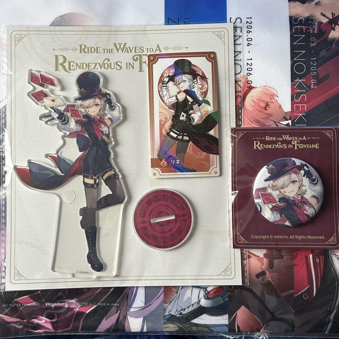 Amazon.co.jp: 原神 リネ イラストカード 缶バッジ アクリルスタンド