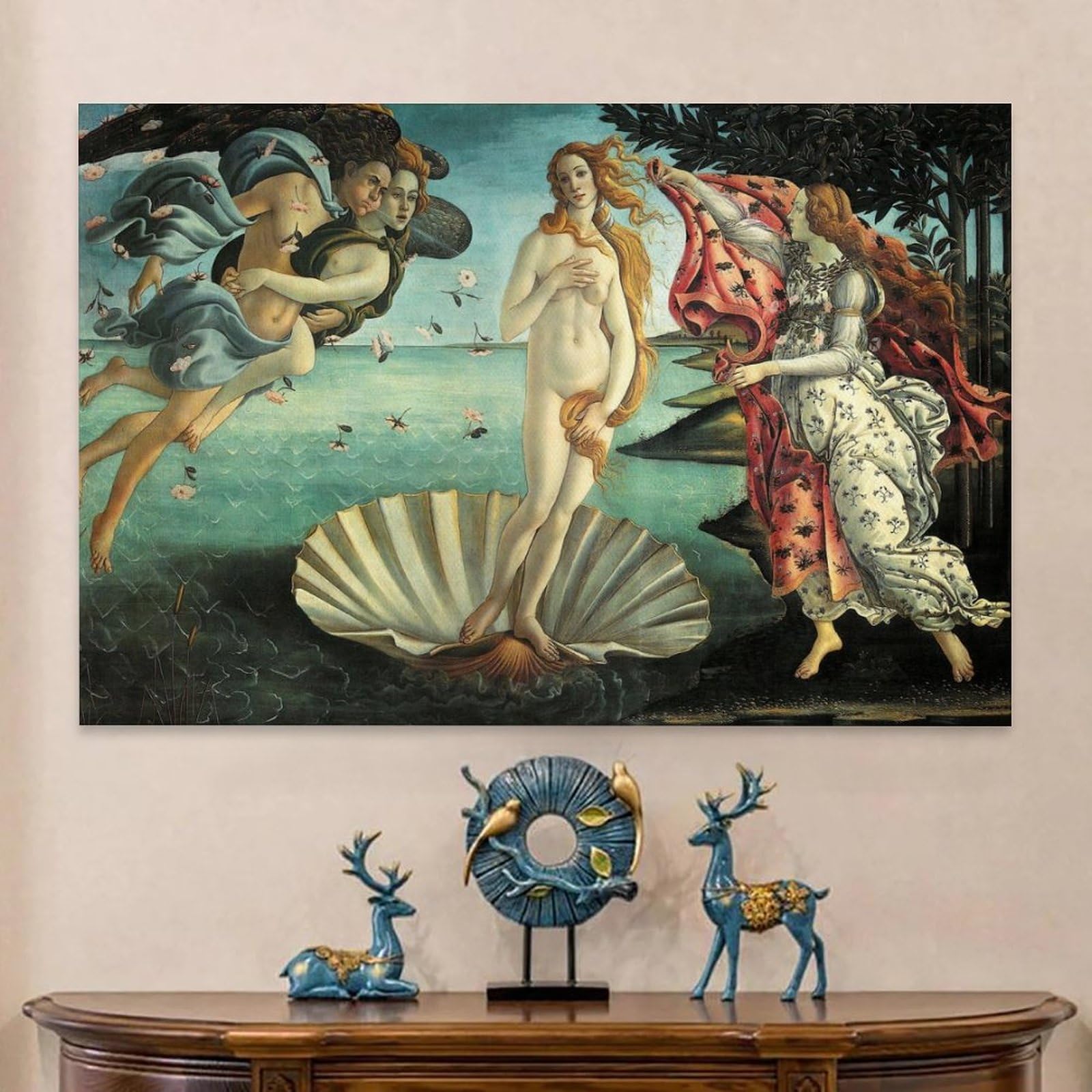 Amazon.co.jp: ボッティチェリ ヴィーナスの誕生 ポスター 1485年に