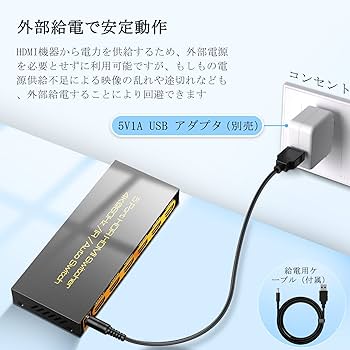 Amazon | HDMI2.0切替器 5入力1出力【PS5/PS4/Nintendo Switch動作確認