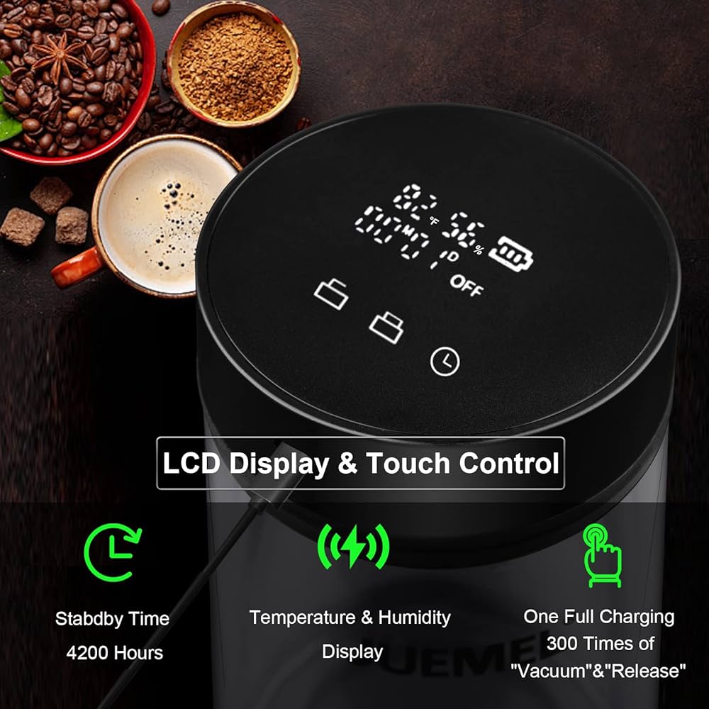 Amazon｜JUEMEL 自動密閉食品保存容器、キャンディーディスペンサー