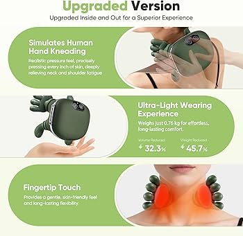 Amazon.com: KAXLIDEN Shoulder and Neck Massager, Bionic Heated