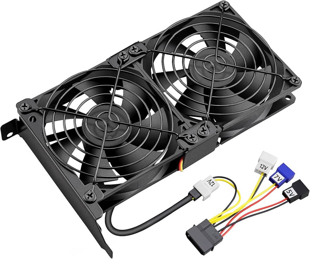 Amazon.co.jp: GDSTIME 92 mm x 25 mm 9 cm 12VDC 2連 PCI用 グラボ