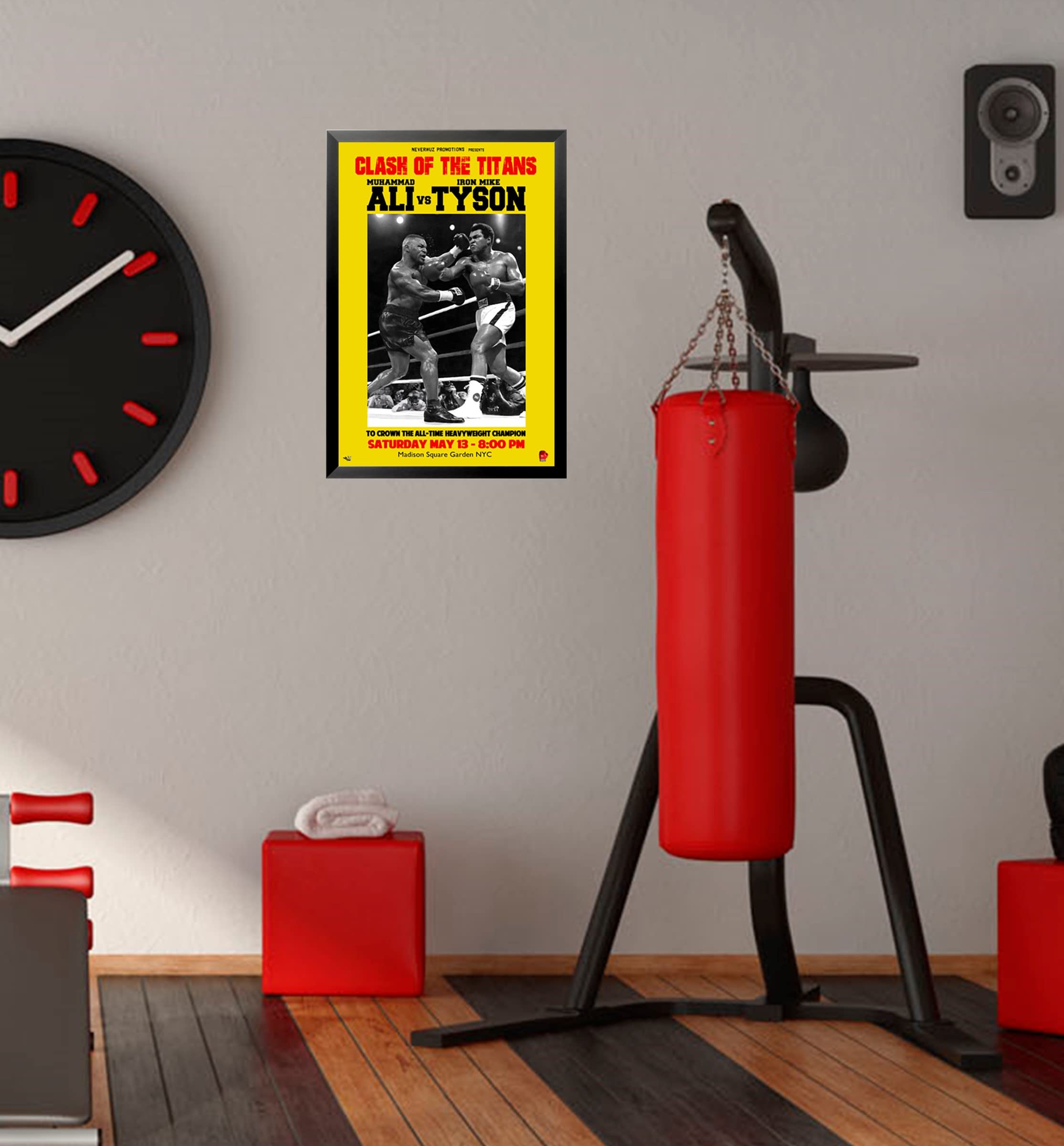 Amazon.co.jp: buyartforless フレーム入り ムハンマド・アリ対マイク