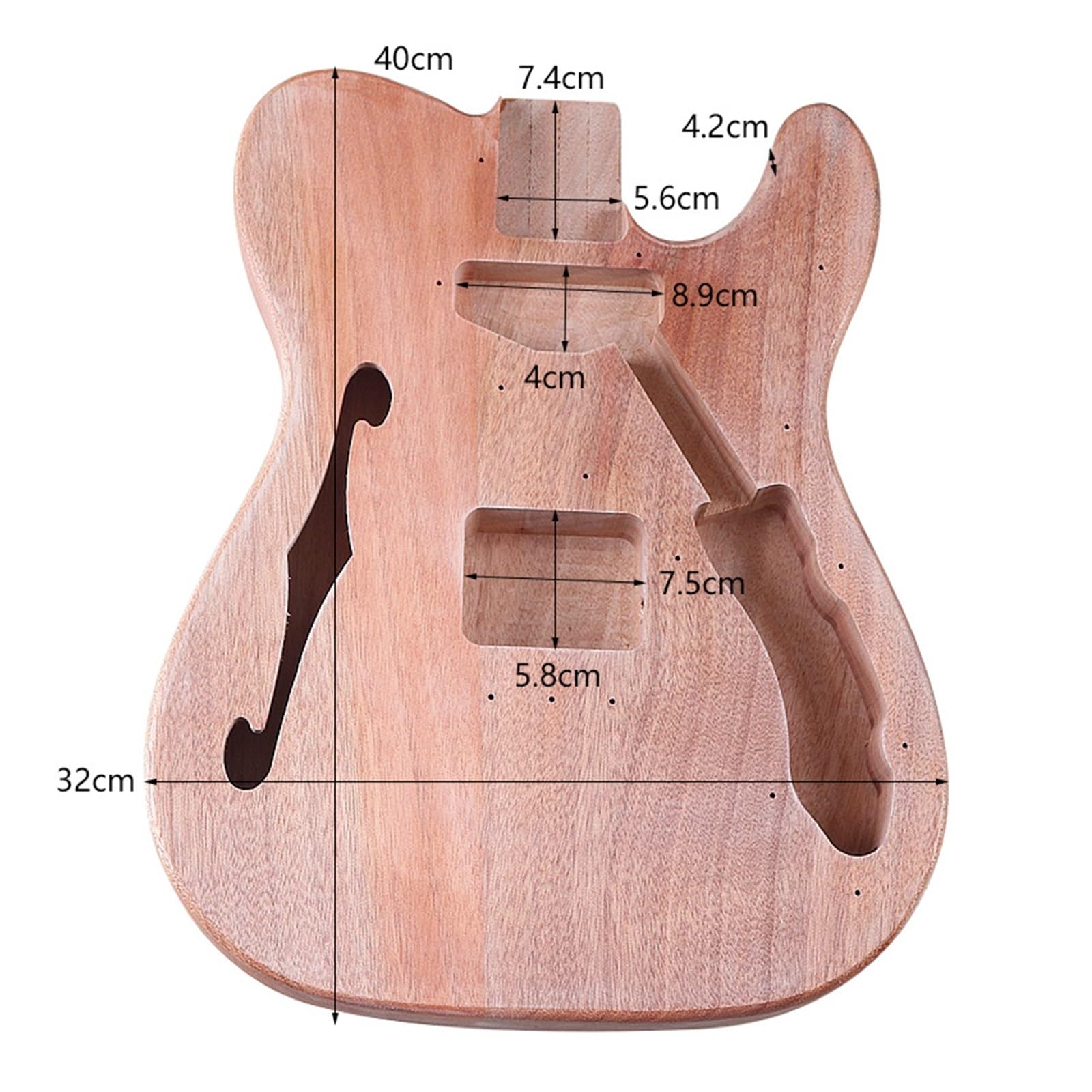 Amazon | F 穴エレキギターボディマット尾久木製ボディギター改造 DIY