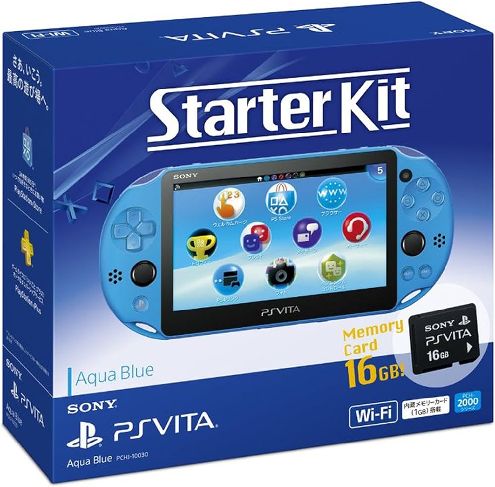 Amazon.co.jp: PlayStation Vita Starter Kit アクア・ブルー : ゲーム