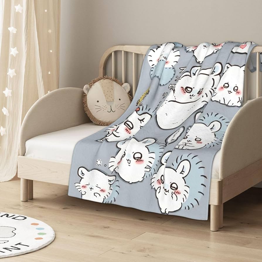 Amazon｜ちいかわ モモンガ 毛布 ブランケット フランネル 大判 超極細