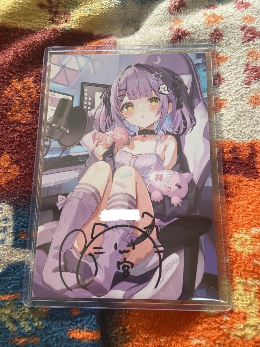 Amazon.co.jp: 紫宮るな直筆サイン入りポストカード : 文房具