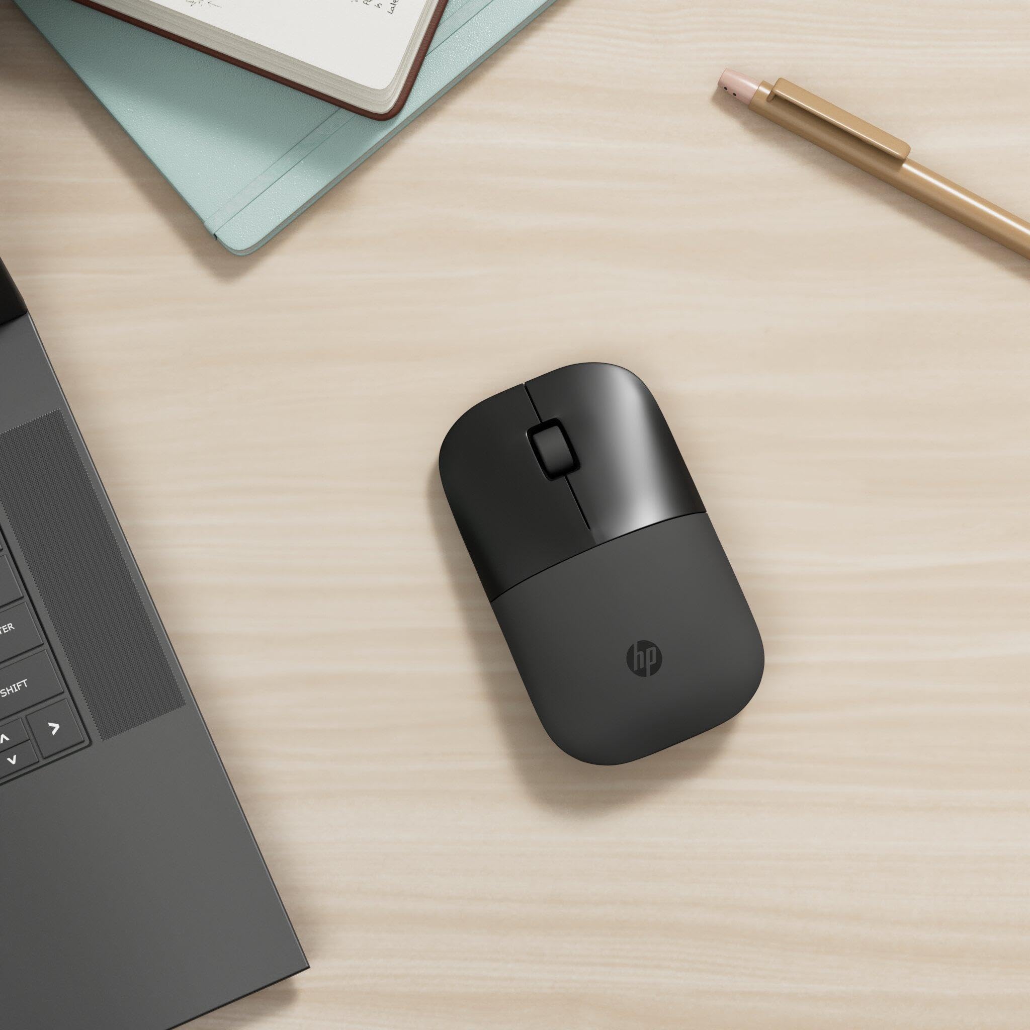 Amazon | Z3700 ワイヤレスマウス ブラックオニキス 光沢 | HP