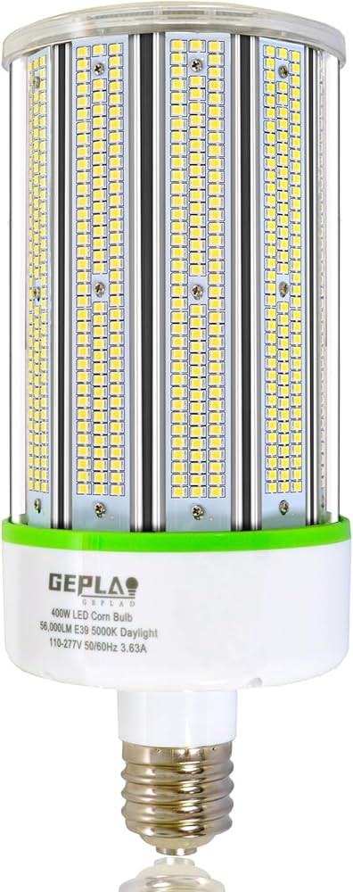 GEPLAD 400W LED Corn Cob Light Bulb, E39 Mogul Base Bulbs, 5000K