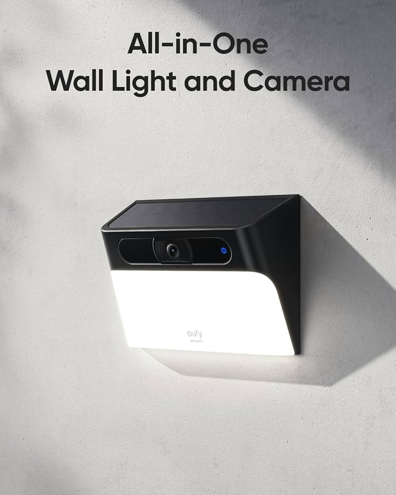 Amazon.com: eufy Security Solar Wall Light Cam S120, Solar
