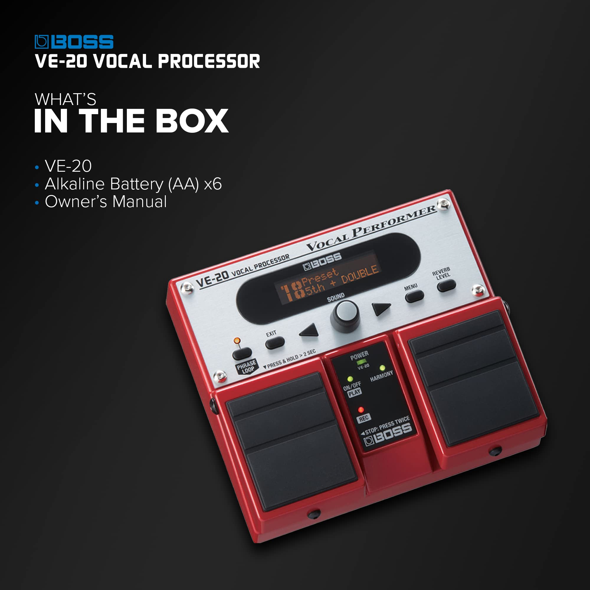 BOSS VE-20 Vocal Performer | Specialized Effects Unit for