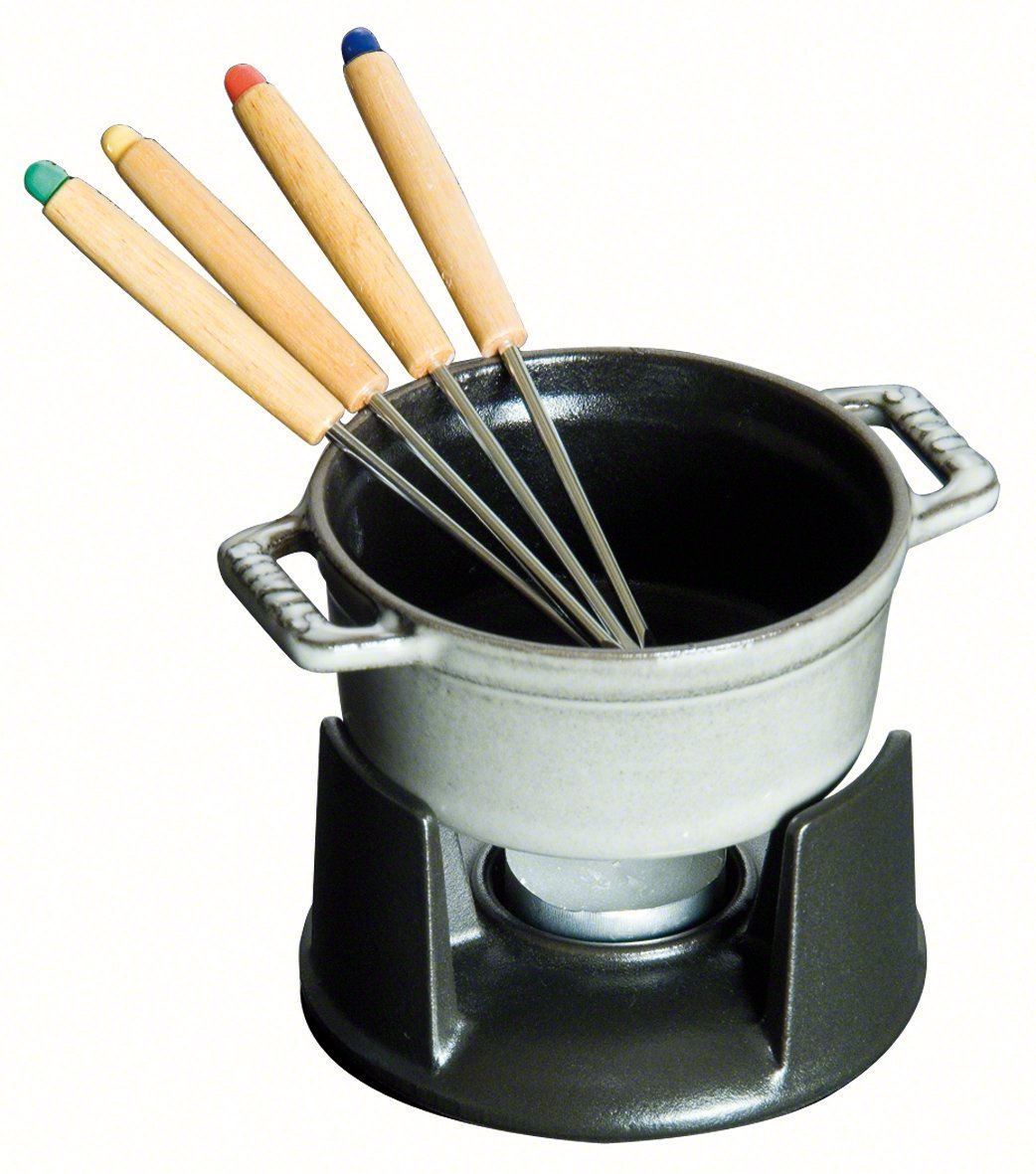 Amazon.co.jp: staub チョコレートフォンデュセット 10cm グレー 40509