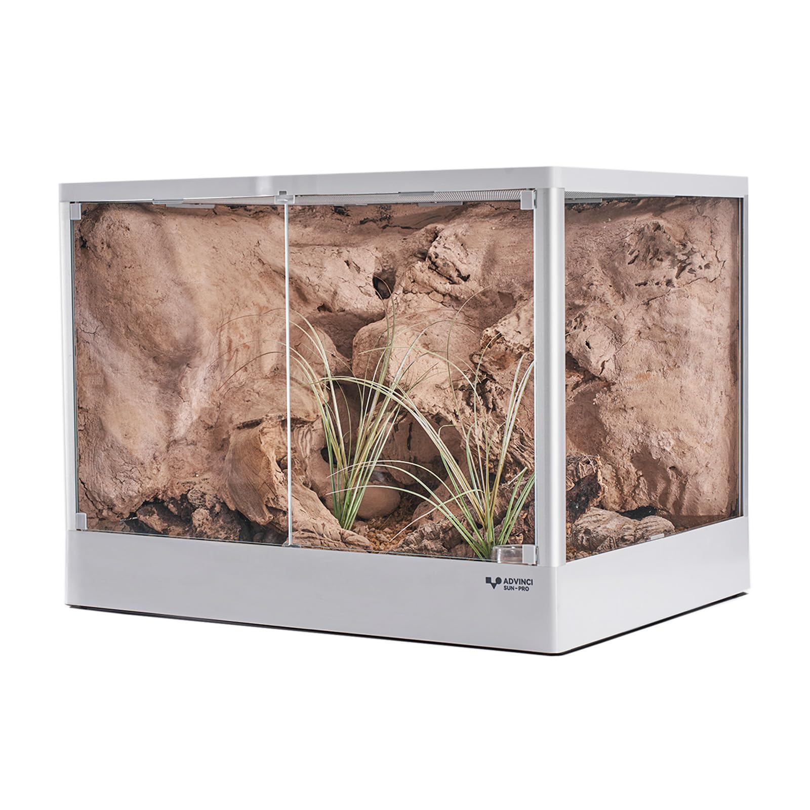 Amazon | ADVINCI 爬虫類飼育ケージ 60×45×45cm 122L 強化ガラス完全