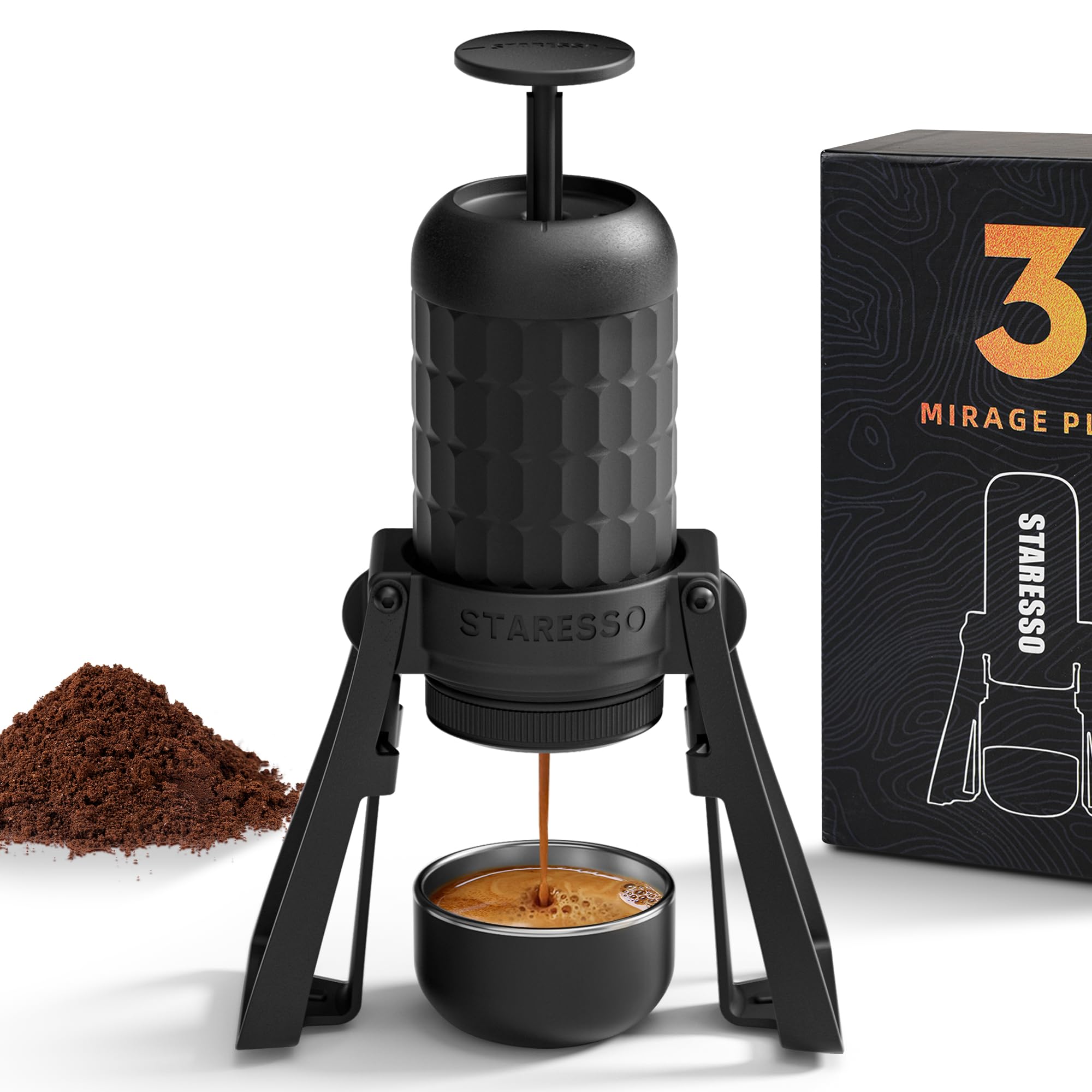 Amazon.com: STARESSO PLUS SP300 Espresso Machine, Manual Portable