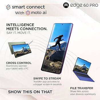 Amazon.com: Motorola Moto Edge 60 Pro 5G Ai (Tmobile Mint Tello