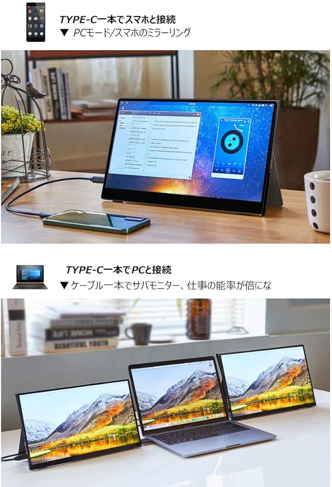 Amazon.co.jp: cocopar®15.6インチフルHD/モバイルモニター/モバイル