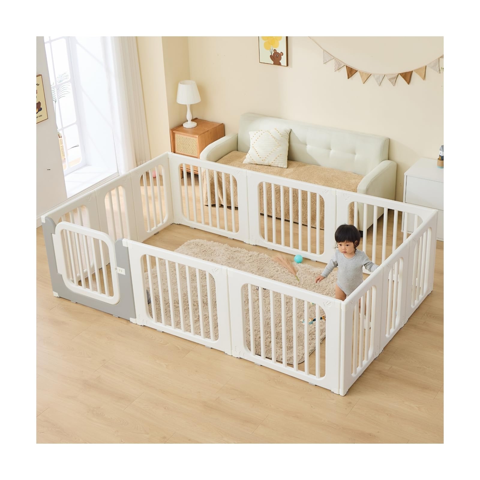 Amazon.co.jp: GU MODE ベビーサークル 置くだけ ベビーゲート ベビー