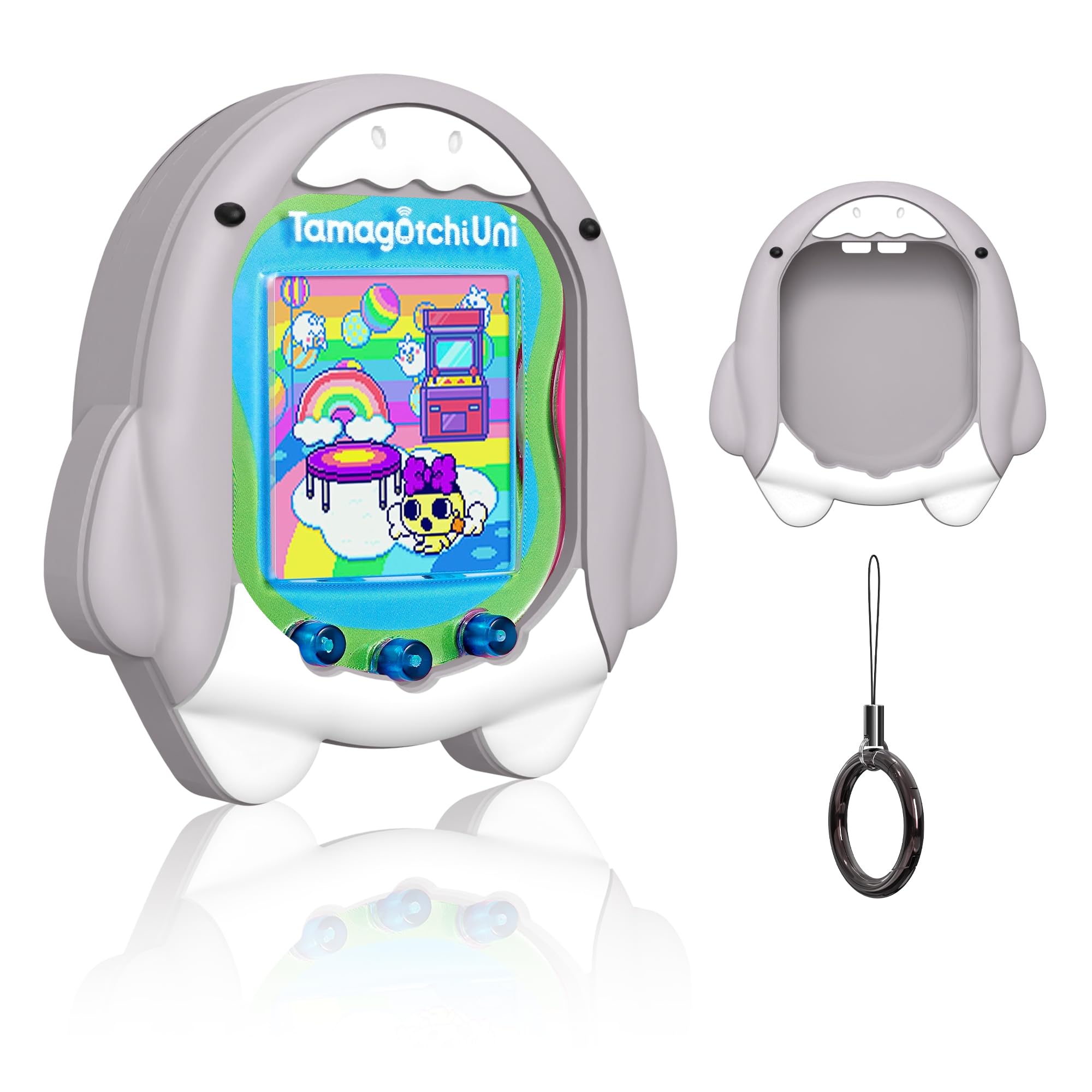 Amazon.co.jp: たまごっち ユニ 対応 かわいいケース かわいい3Dサメ柄