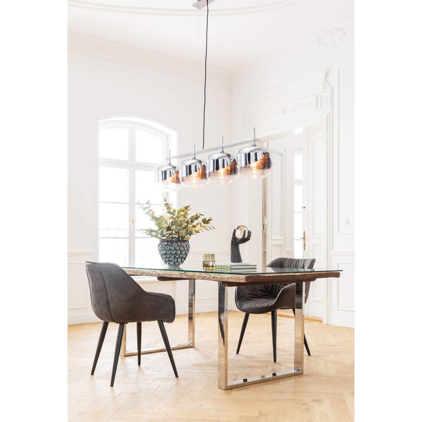 Amazon｜KARE カレ 正規品 テルマ ダイニングチェア グレー