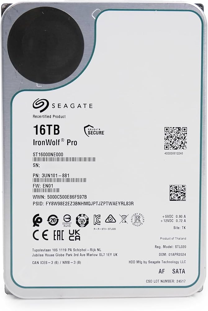 Amazon | Seagate IronWolf Pro 3.5