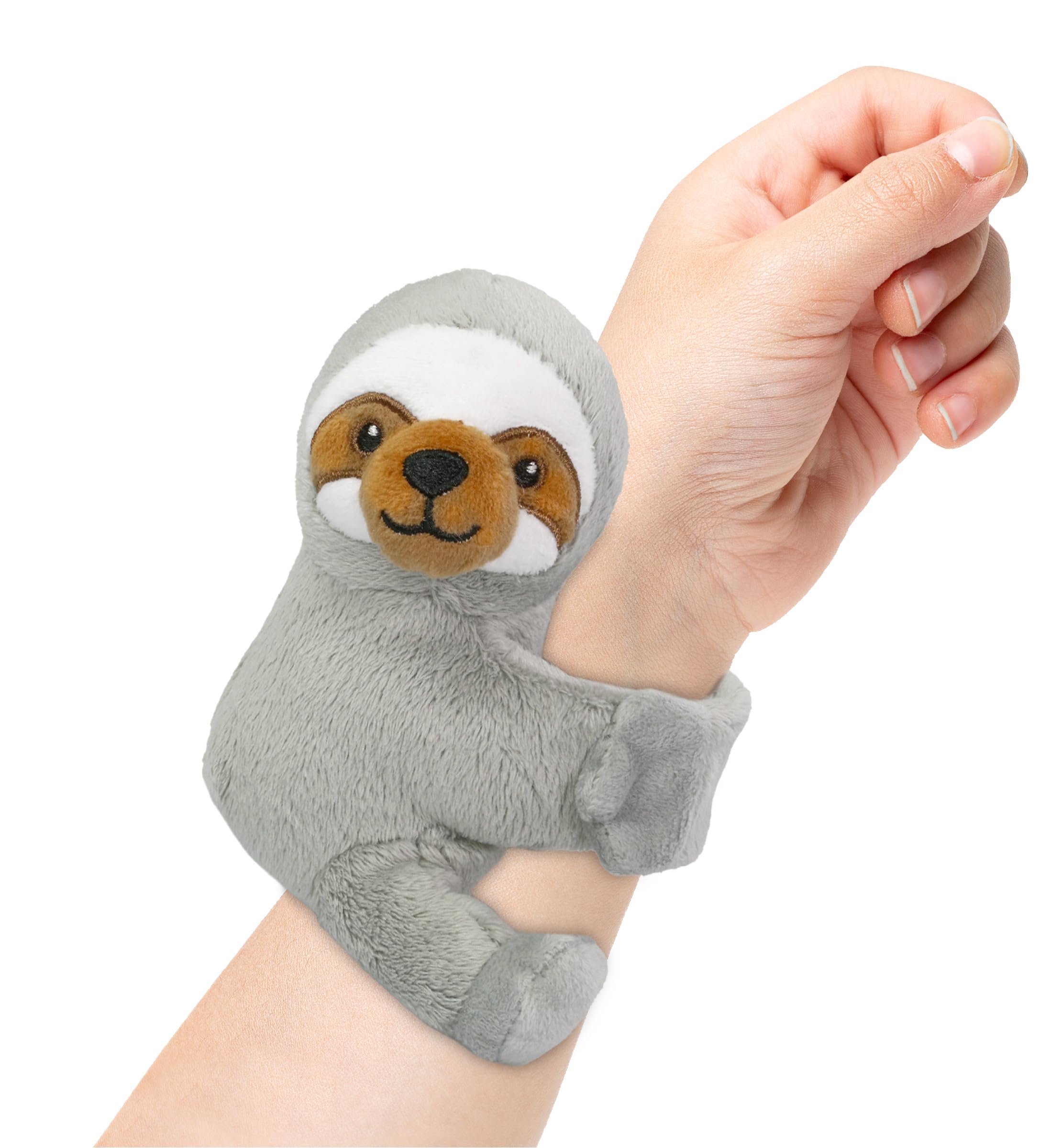 Amazon.com: DolliBu Sloth Stuffed Animal Slap Bracelet - Fluffy