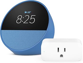 Amazon.com: Amazon Echo Spot (newest model) in Agate Blue bundle