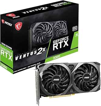 Amazon.com: MSI GeForce RTX 3060 Ventus 2X 12G OC, Gaming Graphics