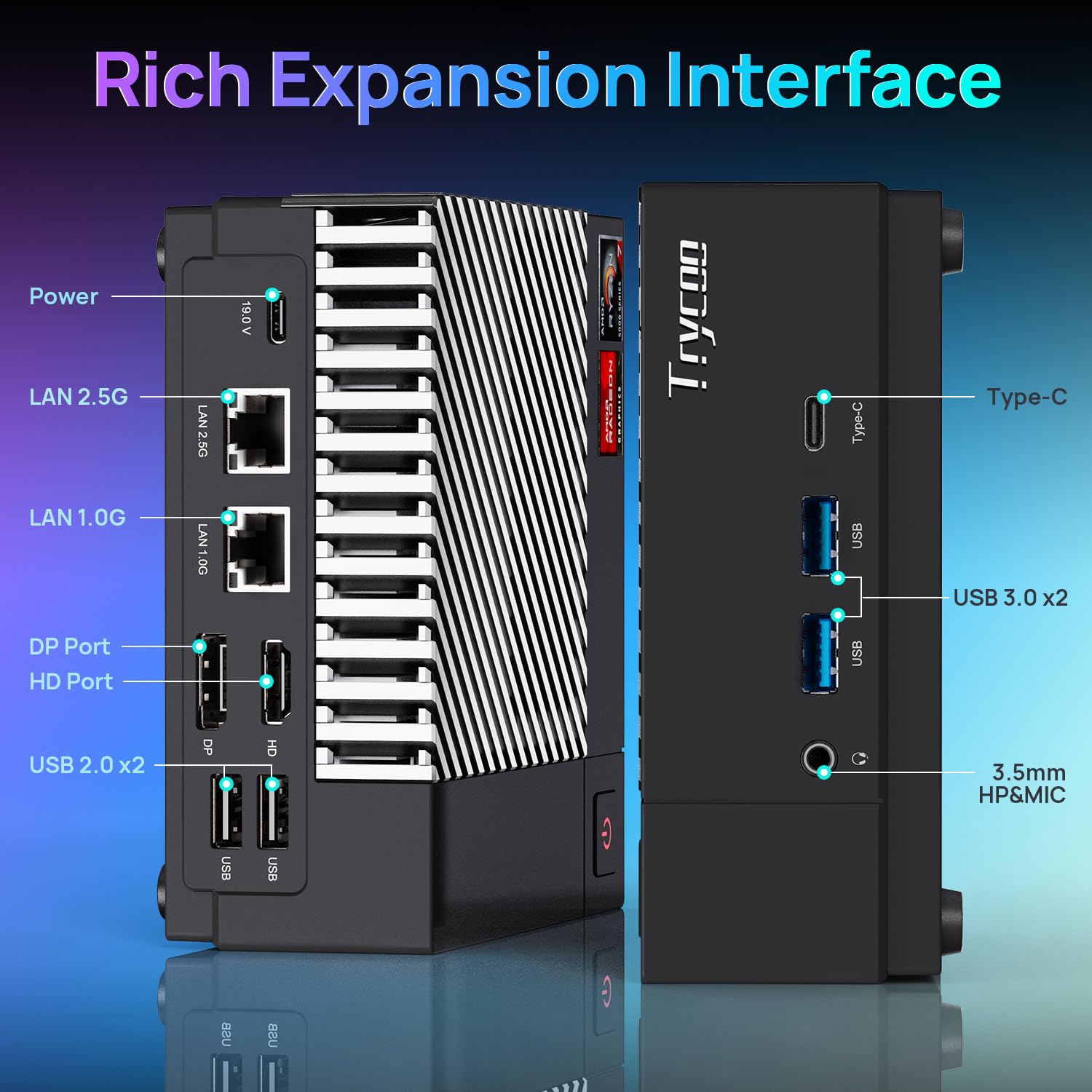 Amazon.com: Trycoo AMD Ryzen 7 5800U Mini PC Gaming, 16GB DDR4