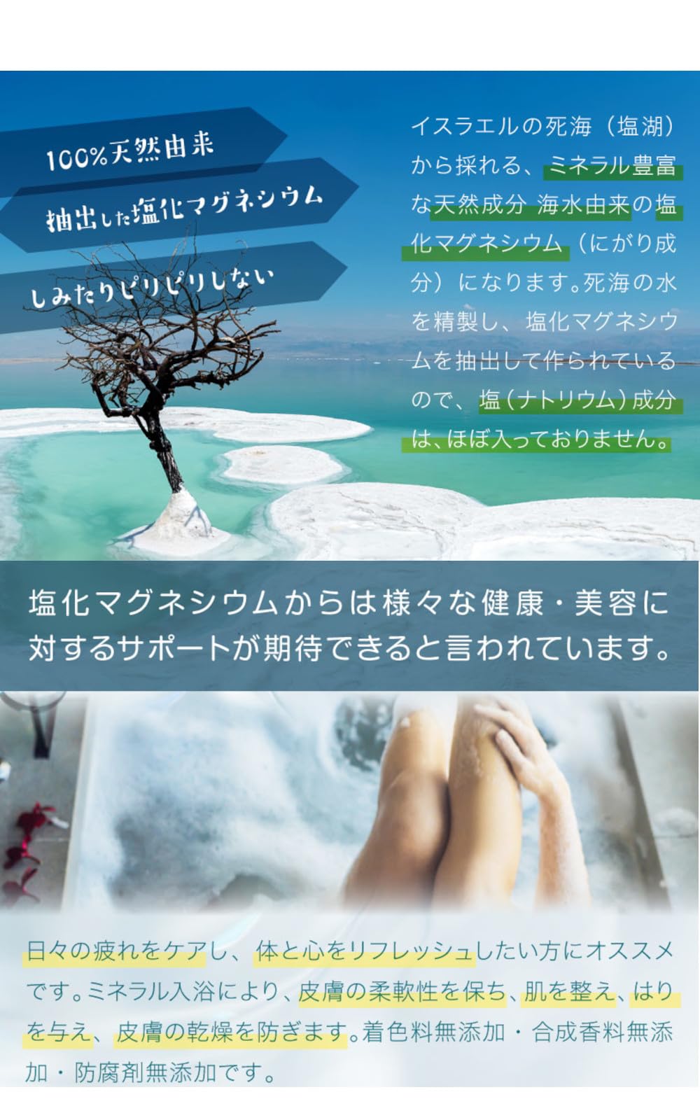 Amazon | NICHIGA(ニチガ) 〈フレークタイプ〉 死海の塩 Dead Sea Salt