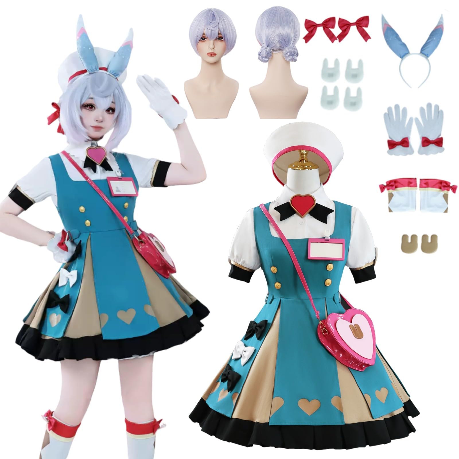 Amazon.co.jp: 原神 げんしん シグウィン Sigewinne コスプレ衣装 フル