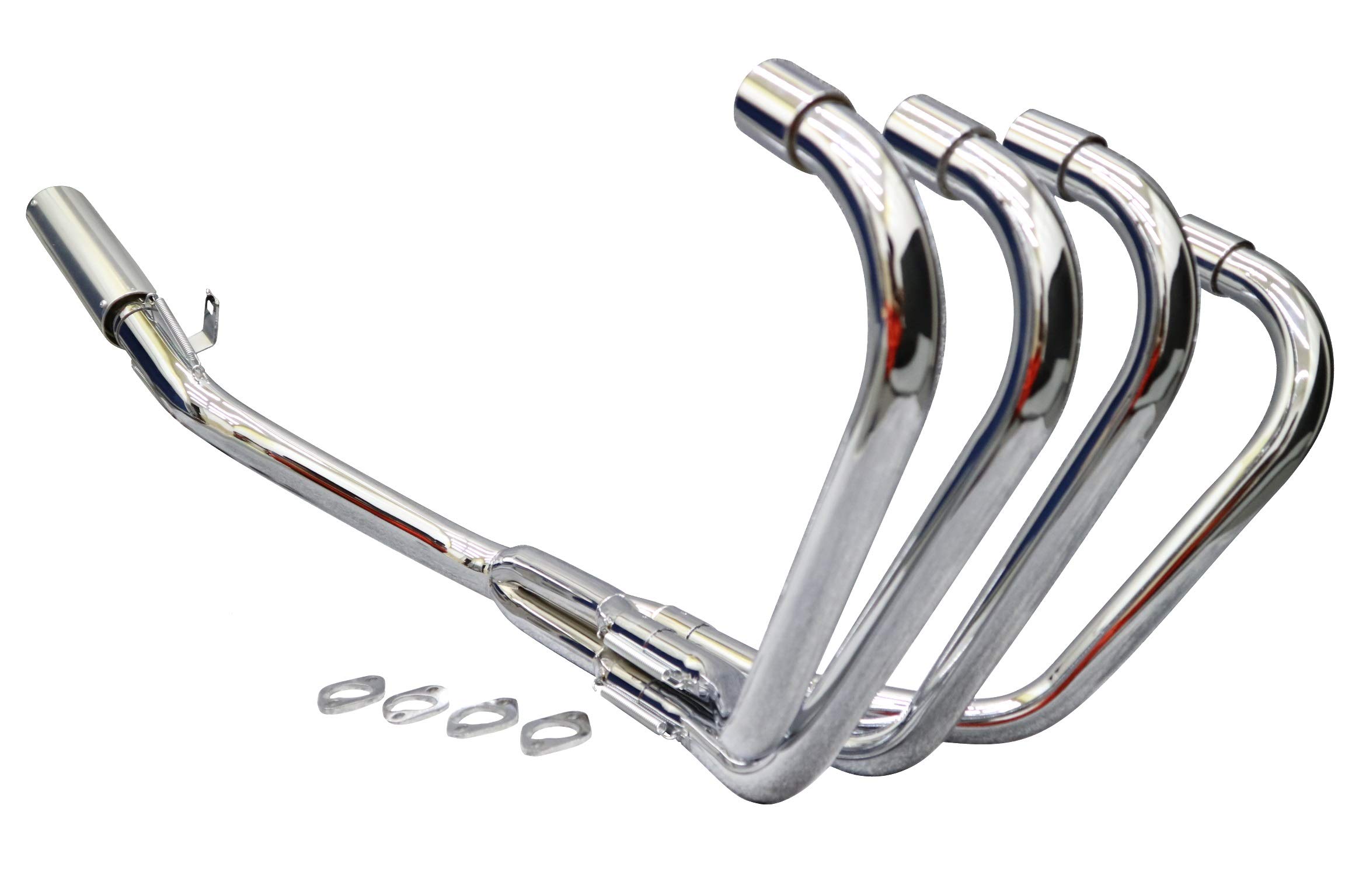 Amazon | ゼファー400 マフラー / (DJガニマタ6分割メッキ)50.8π