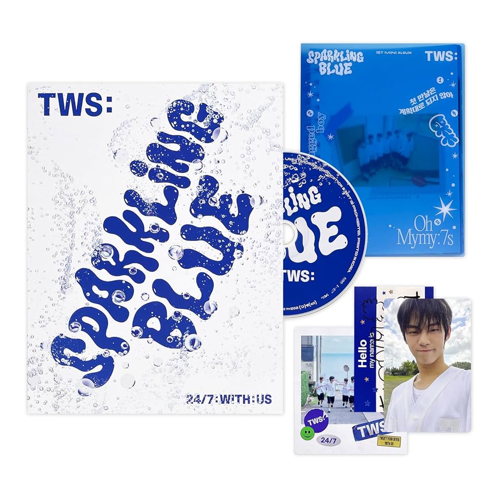 TWS - 1st Mini Album [Sparkling Blue] (SPARKLING Ver.) Out Box +