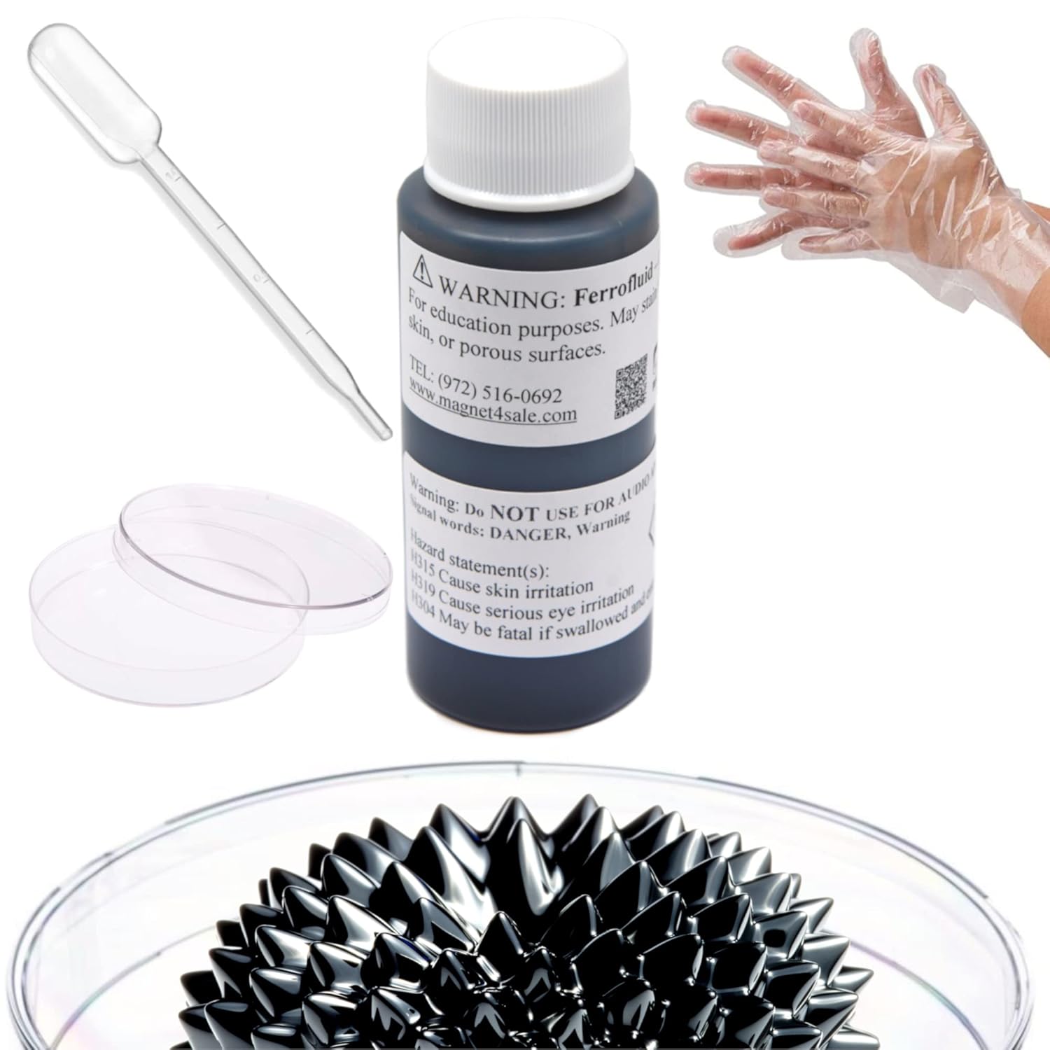 CMS MAGNETICS (1oz Kit) Ferrofluid Science Experiment Kit for