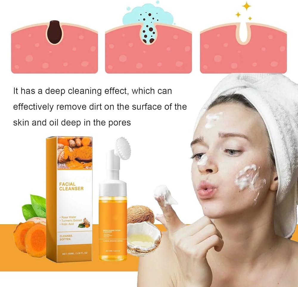 Amazon.com: YG LianKai Turmeric Facial Cleanser,Foaming Face Wash