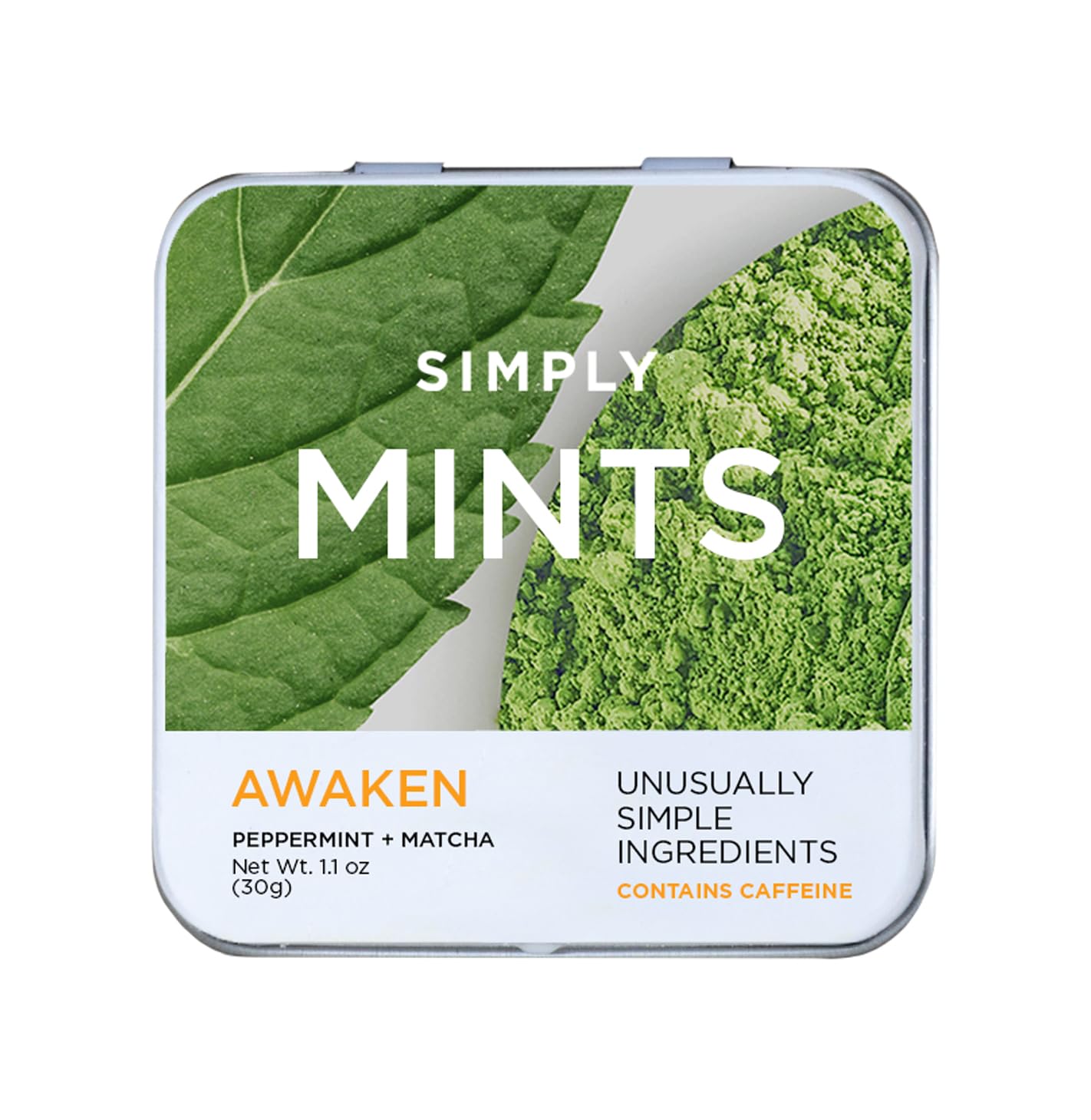 Amazon.com : SIMPLY MINTS Caffeinated Natural Peppermint +Matcha